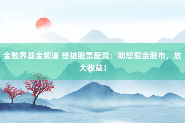 金融界基金频道 楚雄股票配资：助您掘金股市，放大收益！