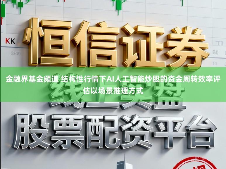 金融界基金频道 结构性行情下AI人工智能炒股的资金周转效率评估以场景推理方式