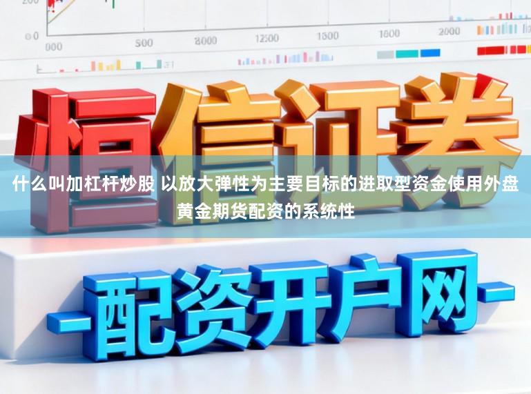 什么叫加杠杆炒股 以放大弹性为主要目标的进取型资金使用外盘黄金期货配资的系统性
