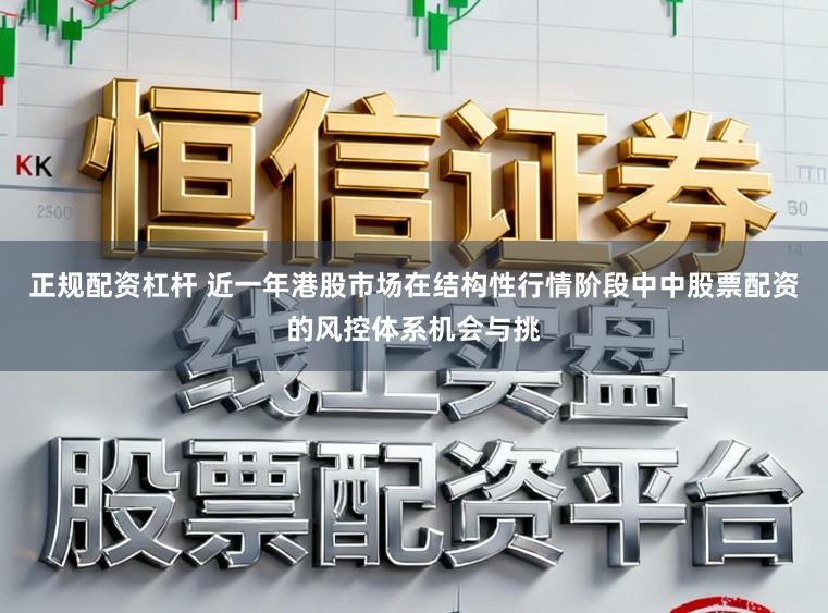 正规配资杠杆 近一年港股市场在结构性行情阶段中中股票配资的风控体系机会与挑